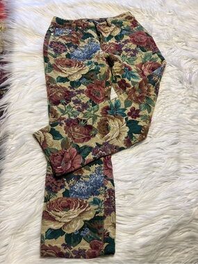 Boohoo MAN Multicolor Floral Jacquard Pants